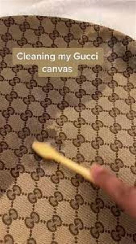 cleaning gucci canvas bag|will gucci repair my bag.